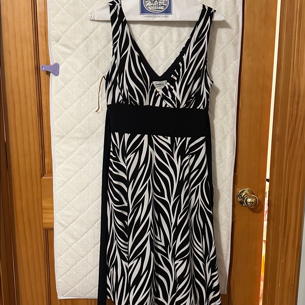 Speechless Monochrome Zebra Print Dress